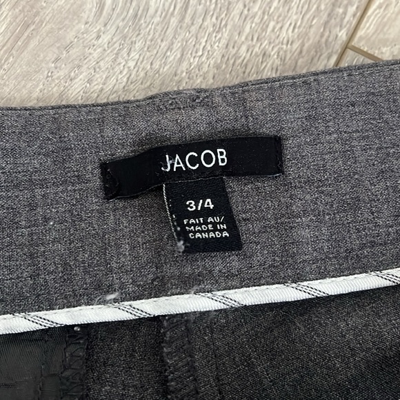 Jacob Gray Wide leg Baggy Trousers Pants - Picture 3 of 4